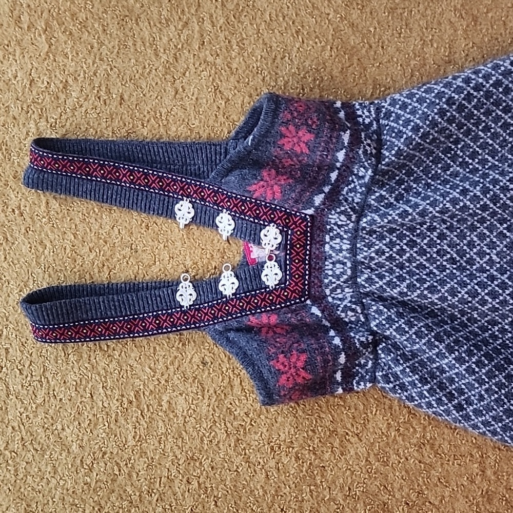 Free People Grey and Burgundy Wool Nylon Casual Dress, XS - Picture 2 of 12